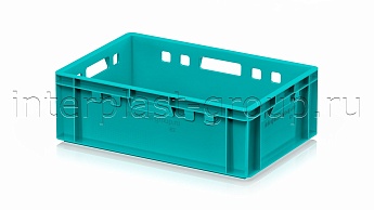 Ящик для мяса и колбасных изделий Е-2 бирюзовый в Озерске Ящик для мяса и колбасных изделий Е-2 бирюзовый в Озерске