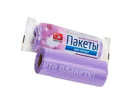 Мешки для мусора 35 л, ароматизированные, сиреневые, в рулоне 20 шт., ПНД, 12 мкм, 560х530 мм, GRIFON Полевые Цветы, 100-034 в Озерске Мешки для мусора 35 л, ароматизированные, сиреневые, в рулоне 20 шт., ПНД, 12 мкм, 560х530 мм, GRIFON Полевые Цветы, 100-034 в Озерске