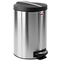Ведро-контейнер для мусора (урна) с педалью LAIMA Modern, 12 л, матовое, нержавеющая сталь, со съемным внутренним ведром в Озерске