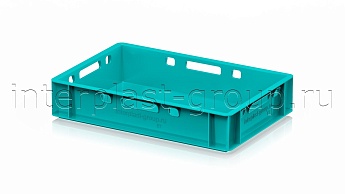 Ящик для мяса и колбасных изделий Е-1 бирюзовый в Озерске Ящик для мяса и колбасных изделий Е-1 бирюзовый в Озерске