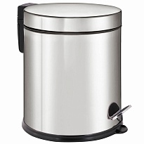Ведро-контейнер для мусора урна с педалью LAIMA Classic Plus, 5 л, зеркальное в Озерске