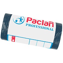 Мешки для мусора 35 л, черный, в рулоне 50 шт., ПНД, 6,2 мкм, 600х500 мм, PACLAN Professional, 604077 в Озерске Мешки для мусора 35 л, черный, в рулоне 50 шт., ПНД, 6,2 мкм, 600х500 мм, PACLAN Professional, 604077 в Озерске