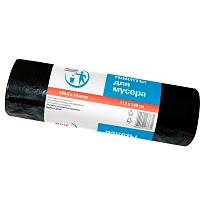 Мешки для мусора 240 л, черные, в рулоне 10 шт., ПВД 30 мкм, 1400х1120 мм, PACLAN Professional, 606336 в Озерске