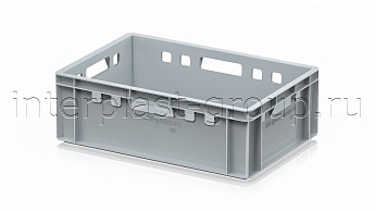 Ящик для мяса и колбасных изделий Е-2 серый в Озерске Ящик для мяса и колбасных изделий Е-2 серый в Озерске