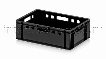 Ящик для мяса и колбасных изделий Е-2 черный в Озерске Ящик для мяса и колбасных изделий Е-2 черный в Озерске