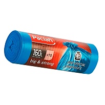 Мешки для мусора 160 л, синие, в рулоне 10 шт., ПВД, 21 мкм, 1200х870 мм, PACLAN Big&Strong, 604075 в Озерске Мешки для мусора 160 л, синие, в рулоне 10 шт., ПВД, 21 мкм, 1200х870 мм, PACLAN Big&Strong, 604075 в Озерске