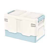 Ящик пластиковый складной белый, дно голубое, 370х240х240 мм в Озерске