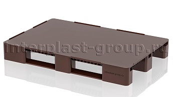 Поддон пластиковый сплошной с бортиками коричневый в Озерске Поддон пластиковый сплошной с бортиками коричневый в Озерске