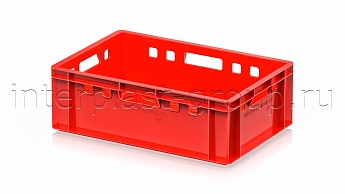 Ящик для мяса и колбасных изделий Е-2 красный в Озерске Ящик для мяса и колбасных изделий Е-2 красный в Озерске