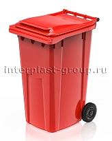 Контейнер для мусора 240 л красный облегченный 240 красный в Озерске Контейнер для мусора 240 л красный облегченный 240 красный в Озерске