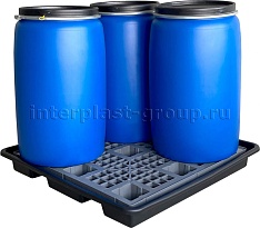 Поддон пластиковый для четырех бочек в Озерске