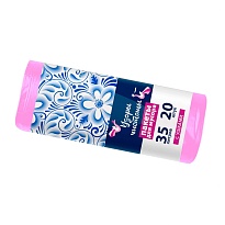 Мешки для мусора 35 л, с ушками, розовые, в рулоне 20 шт., ПНД, 12 мкм, 655х500 мм, Узоры Чистоты, МУ3469 (МСУ-35роз) в Озерске Мешки для мусора 35 л, с ушками, розовые, в рулоне 20 шт., ПНД, 12 мкм, 655х500 мм, Узоры Чистоты, МУ3469 (МСУ-35роз) в Озерске