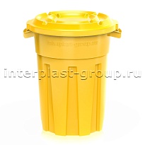 Мусорный бак универсальный  80 л желтый 80 желтый в Озерске