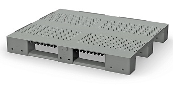 Поддон пластиковый перфорированный (усилен 2 трубами) в Озерске