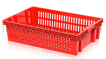 Ящик для овощей, фруктов и хлеба Евролоток морковный в Озерске Ящик для овощей, фруктов и хлеба Евролоток морковный в Озерске