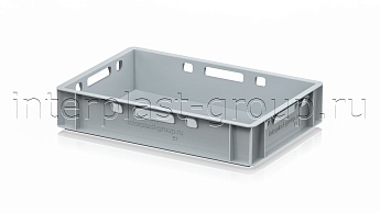Ящик для мяса и колбасных изделий Е-1 серый в Озерске Ящик для мяса и колбасных изделий Е-1 серый в Озерске
